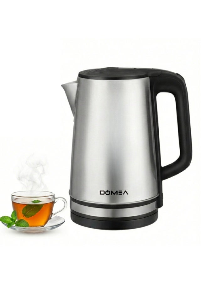دوميا Electric Kettle, 2.0L Stainless Steel Water Kettle, 1500W Fast Boil, 360° Rotating Base, Auto Shut-Off & Boil-Dry Protection, KW170 - Image 1